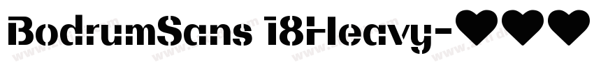 BodrumSans 18Heavy字体转换
